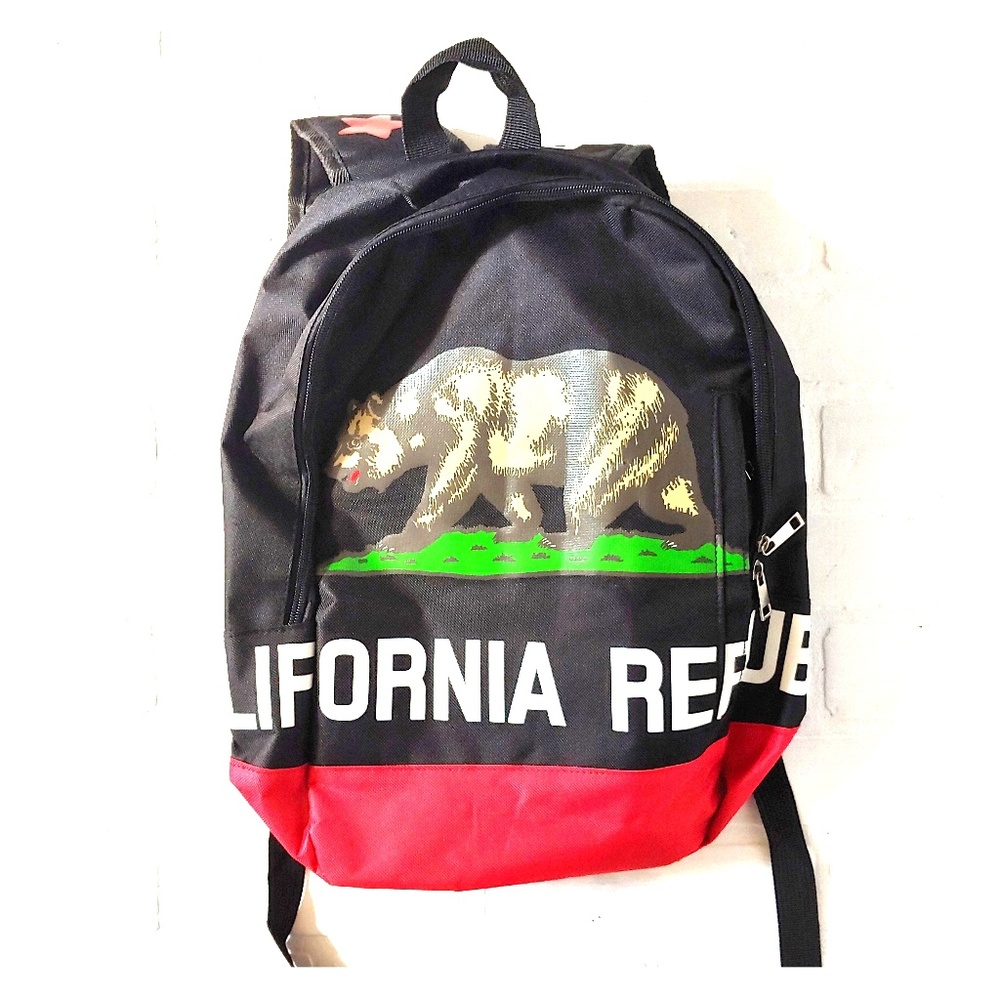 California Republic Black Nylon Backpack